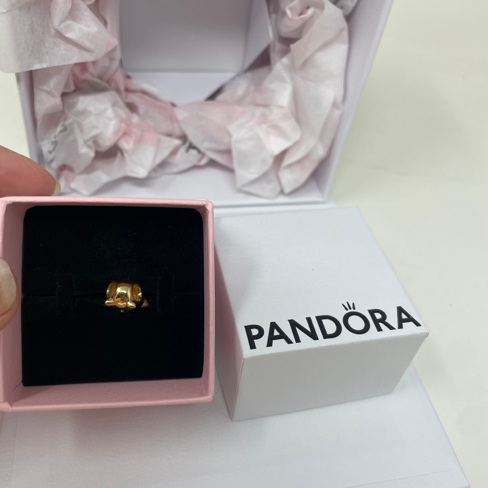 Pandora Shine Lucky Cat Maneki-neko Charm 18k Gold Plated 925 Silver 767900EN09